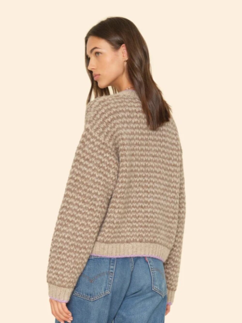 Xirena Cafe Au Lait Mabel Sweater NWT Size Medium - Picture 3 of 7